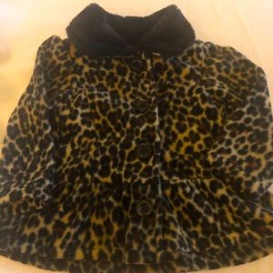 🛑SOLD🛑 Leopard Print Toddler Dress Coat